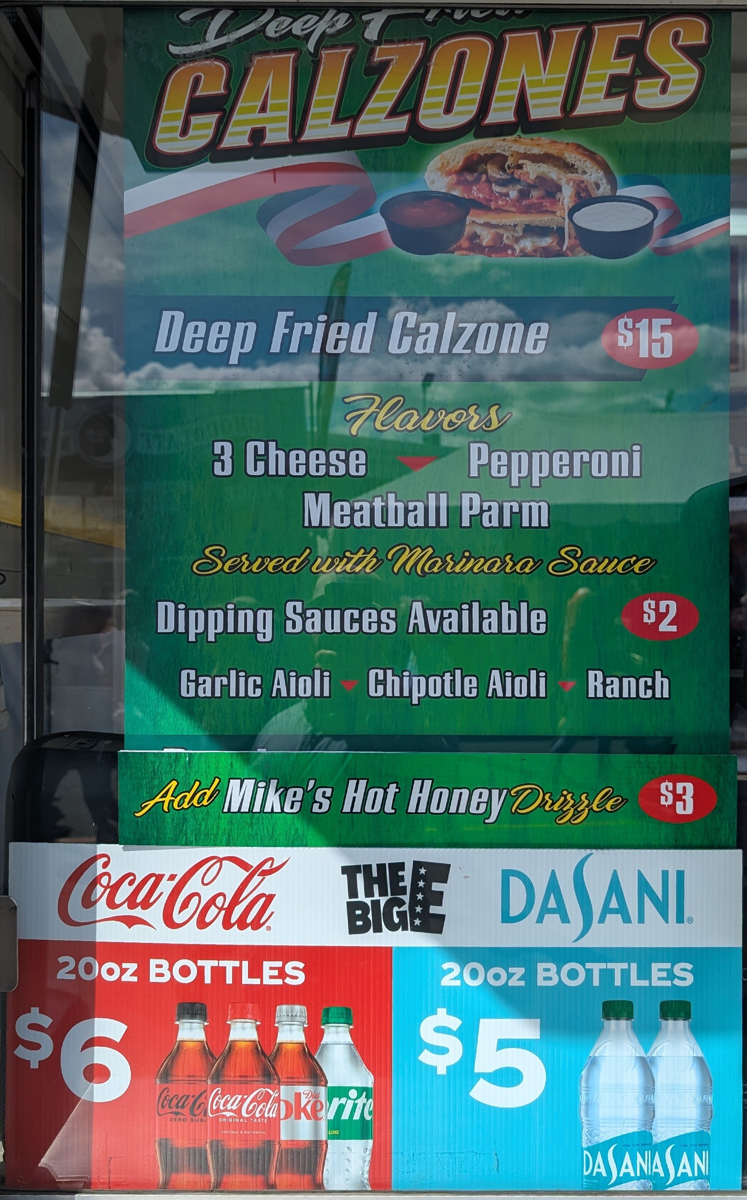 Deep-fried Calzones menu