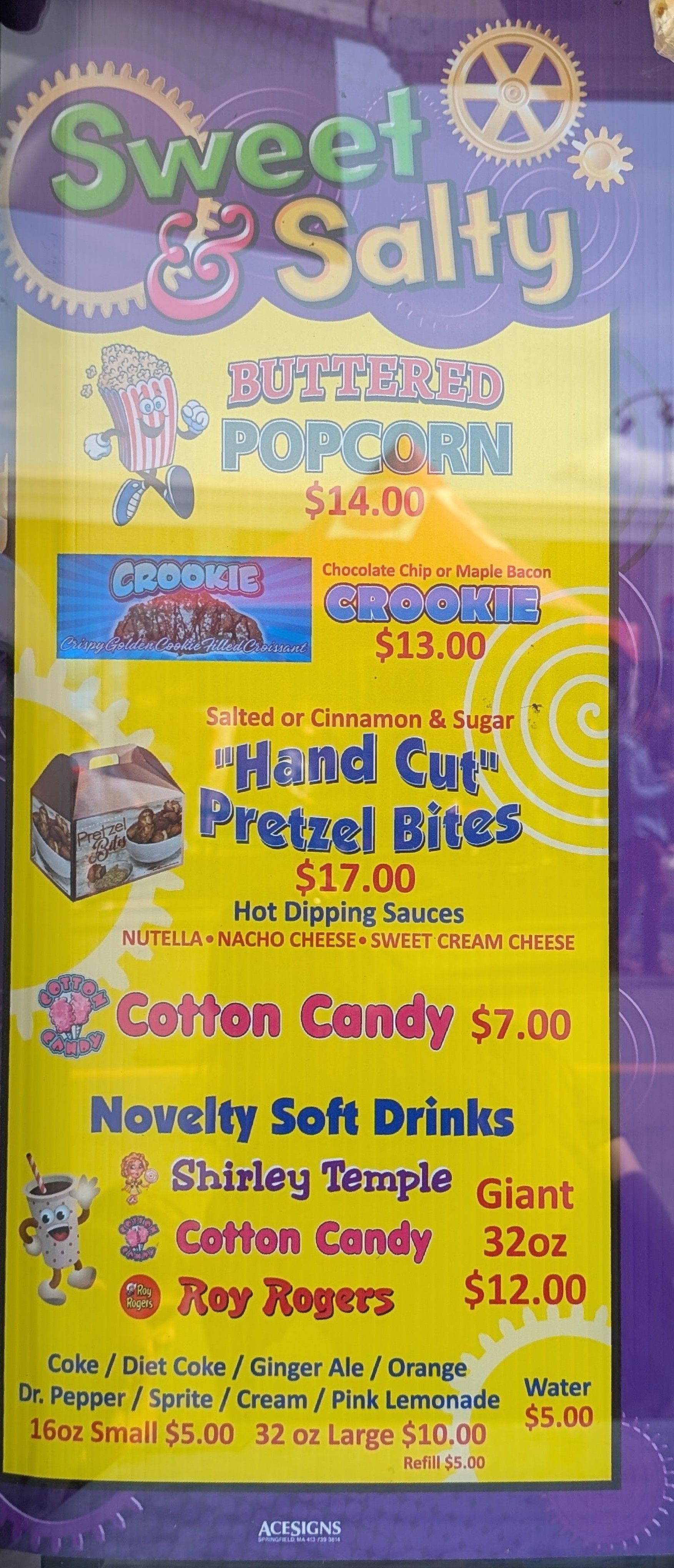 Sweet & Salty menu